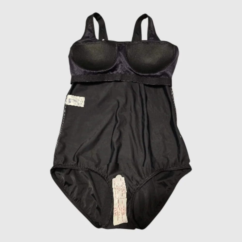 Lands' End One Piece Swimsuit Women's 14DDD Black Tugless Low Leg UPF 50 Beachy - Picture 7 of 9